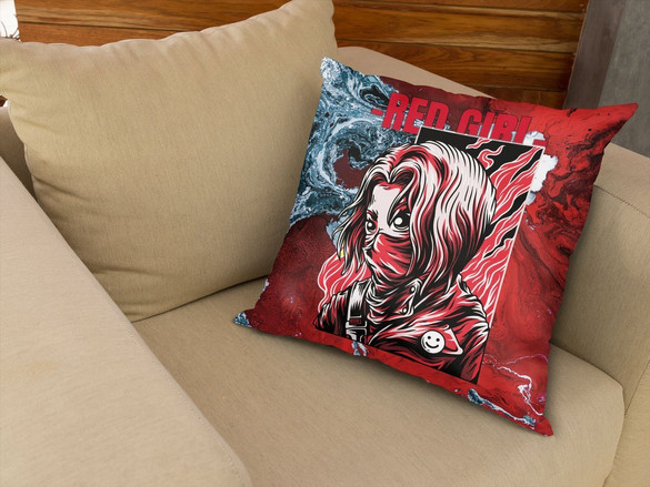 Poduszka RED GIRL