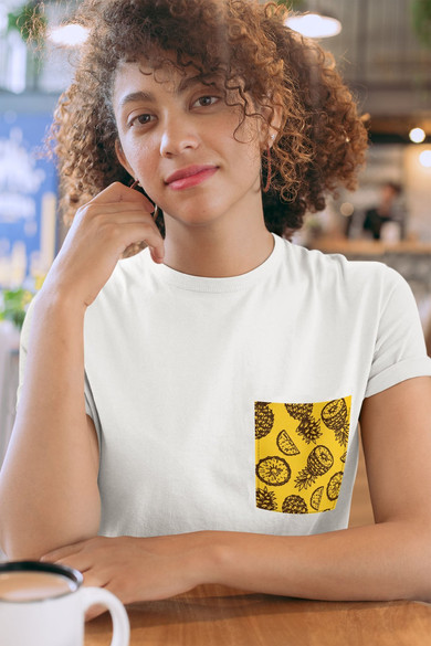 Koszulka z kieszonką ANANASY 3