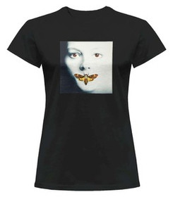 Bluzka damska z naszywką Milczenie owiec plakat