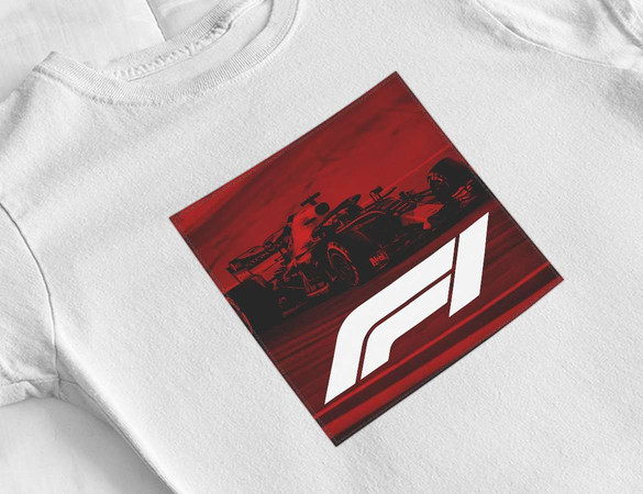 Bluzka damska z naszywką F1 poster