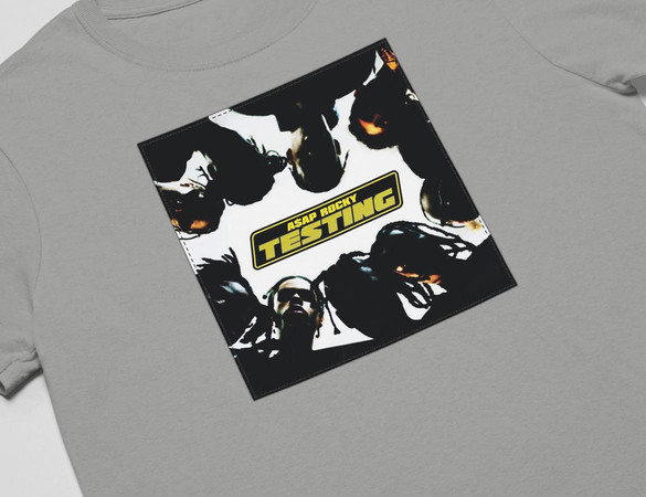 Koszulka z naszywką Asap Rocky Testing