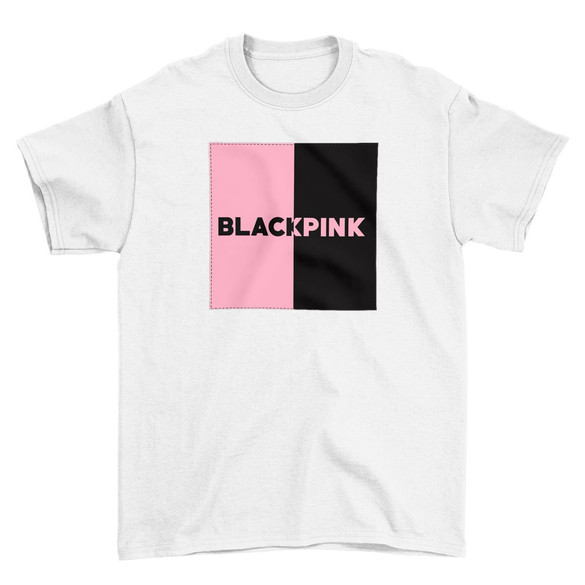 Koszulka z naszywką BLACKPINK logo