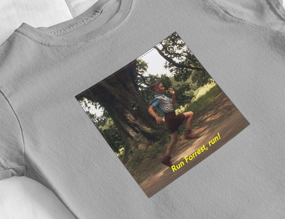 Bluzka damska z naszywką Forrest Gump RUN