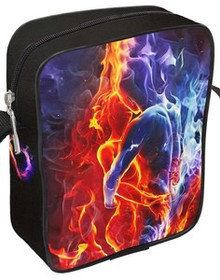 Torba Listonoszka OGIEŃ I WODA Dodaj Napis!