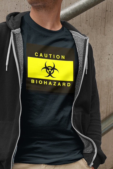 Koszulka z naszywką Biohazard 02