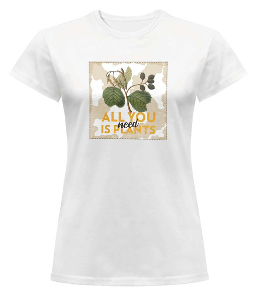 Bluzka damska z naszywką All you need is plants