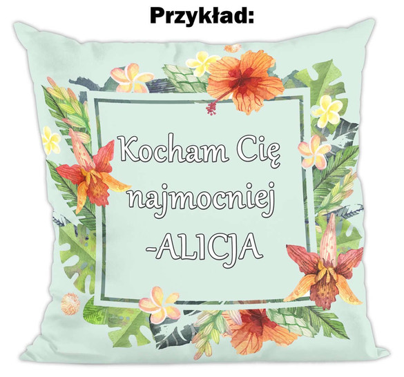 Poduszka na Walentynki DODAJ NAPIS