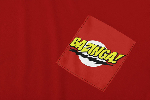Koszulka z kieszonką BAZINGA! BIG BANG