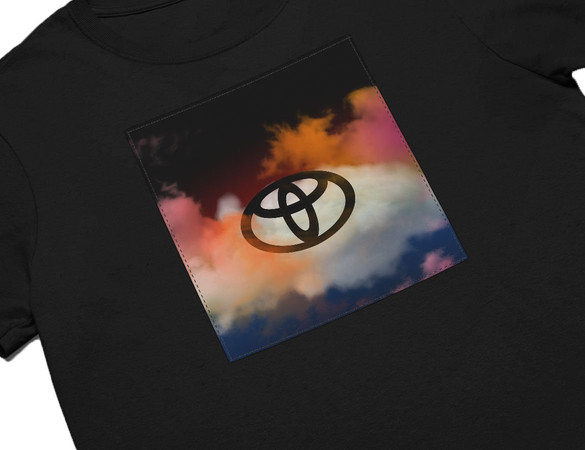 Koszulka z naszywką Toyota logo colourful