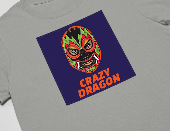 Koszulka z naszywką Crazy Dragon