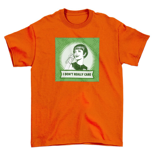 Koszulka z naszywką I don't really care
