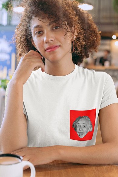 Koszulka z kieszonką ALBERT EINSTEIN