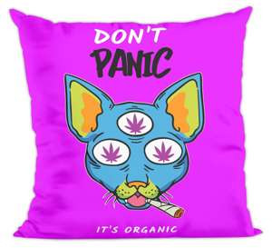 Poduszka Don't panic is organic