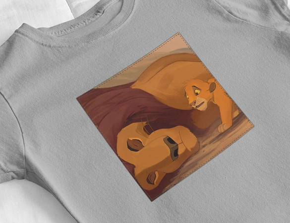 Bluzka damska z naszywką Mufasa dies