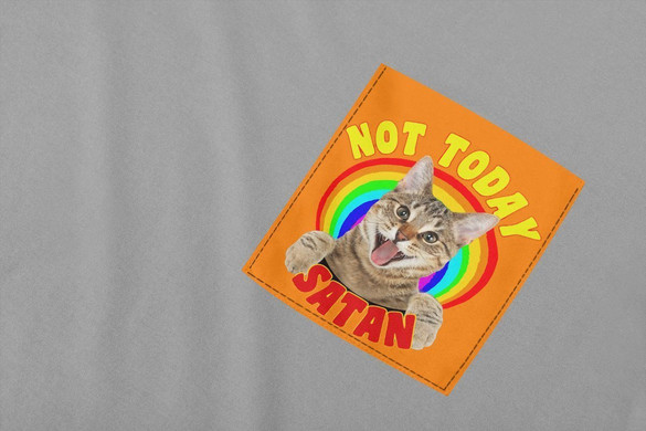 Koszulka z kieszonką NOT TODAY