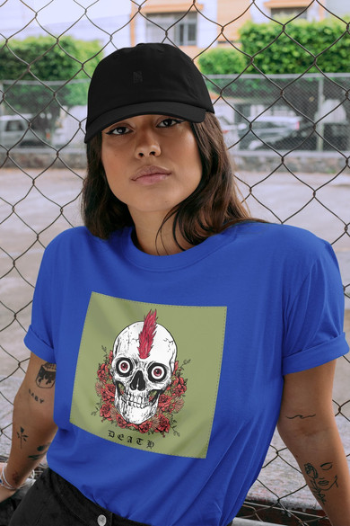 Koszulka z naszywką Skull : Death