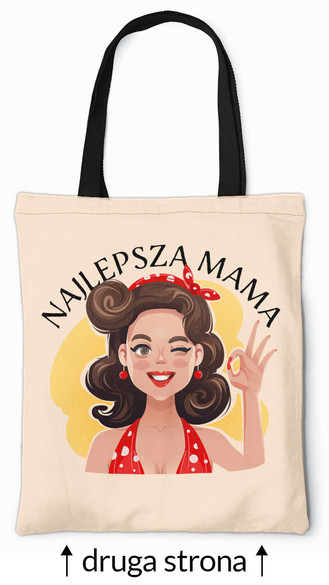 Torba na ramię NAJLEPSZA MAMA + IMIĘ 4