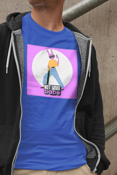 Koszulka z naszywką Not your baby