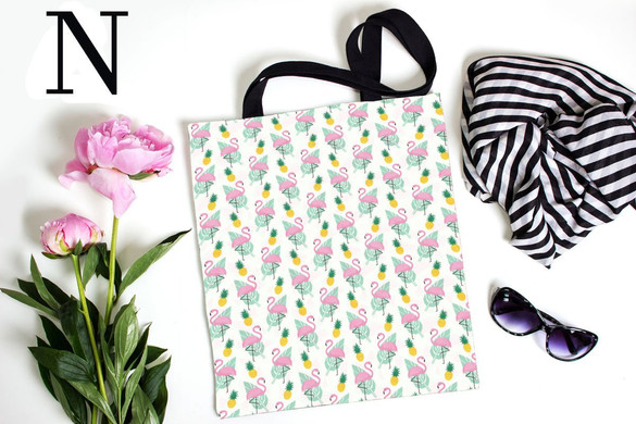 Torba na ramię FLAMINGI ANANASY Dużo Wzorów!!!