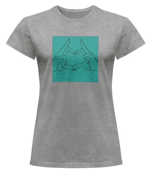 Bluzka damska z naszywką Serce