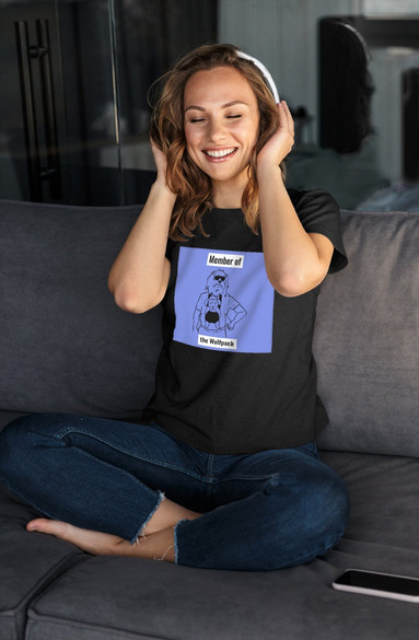 Bluzka damska z naszywką Member of the Wolfpack