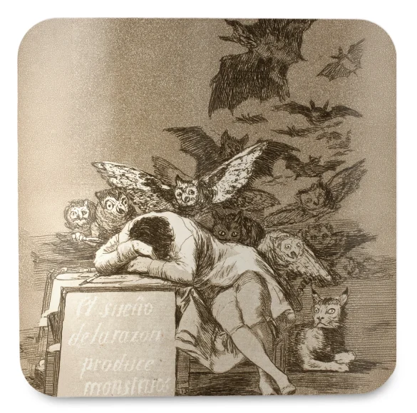 Podkładka pod kubek Gdy rozum śpi, budzą się demony Francisco Goya