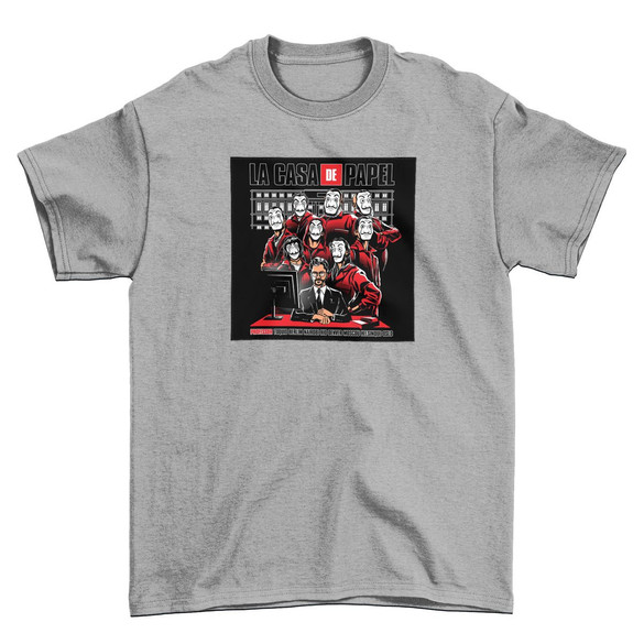 Koszulka z naszywką Dom z papieru 02