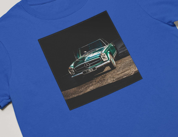 Koszulka z naszywką Mercedes classic