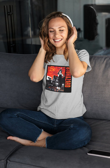 Bluzka damska z naszywką Biohazard 01