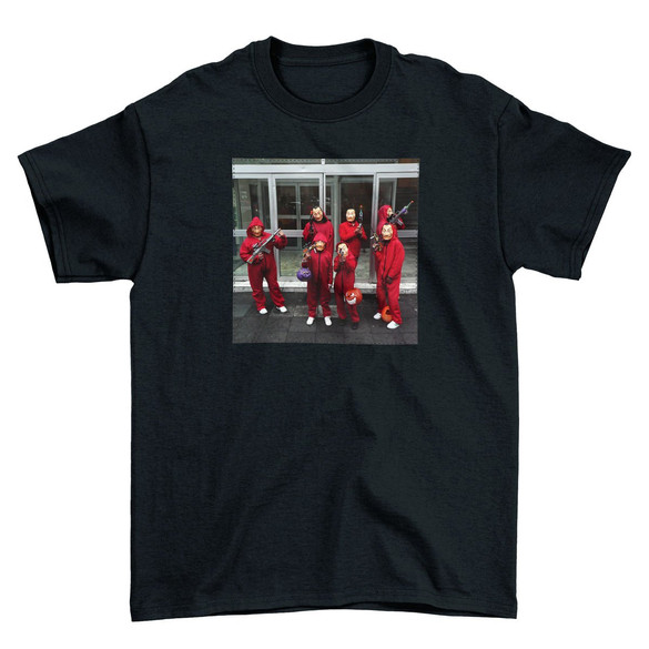 Koszulka z naszywką Dom z papieru 01