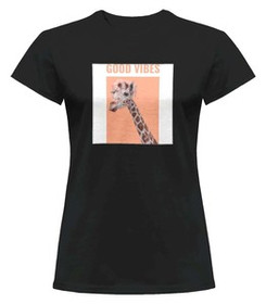 Bluzka damska z naszywką Good vibes