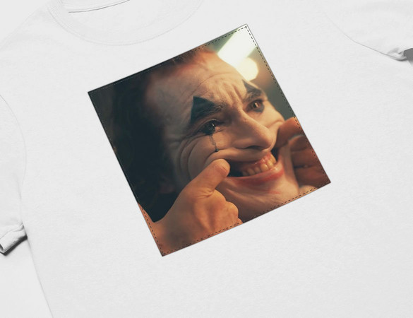 Koszulka z naszywką Joker Happy face