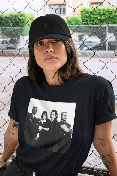 Koszulka z naszywką Pulp Fiction Squad 01