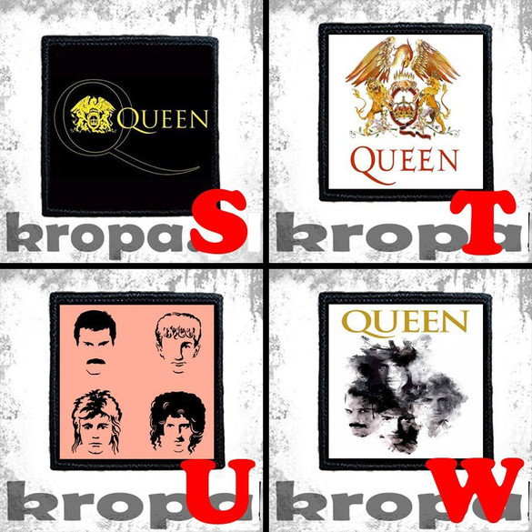 Naszywka QUEEN 8 X 8 cm Dużo Wzorów!
