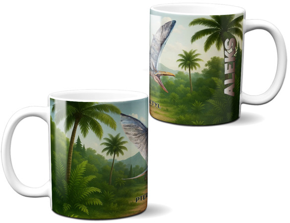 Kubek Dinozaury Pterodaktyl – dodaj imię