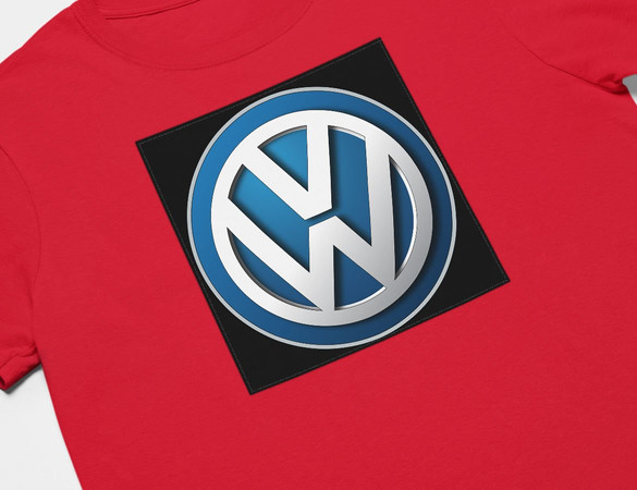 Koszulka z naszywką Volkswagen logo black