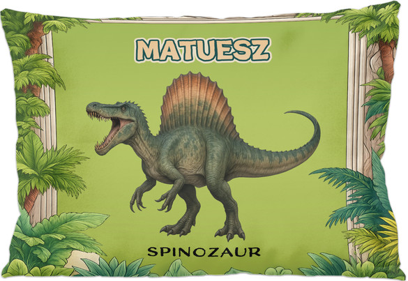 Poduszka Dinozaury Spinozaur z nadrukiem imienia