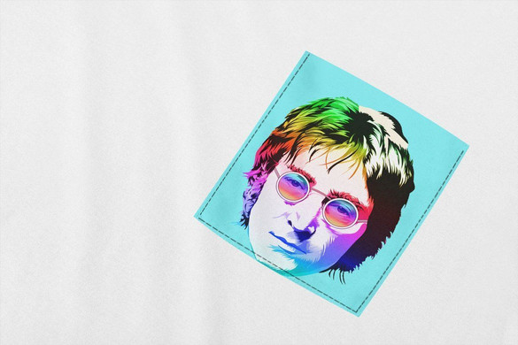 Koszulka z kieszonką JOHN LENNON