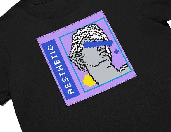 Koszulka z naszywką Aesthetic