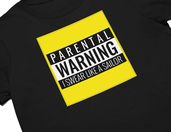 Koszulka z naszywką I swear like a sailor
