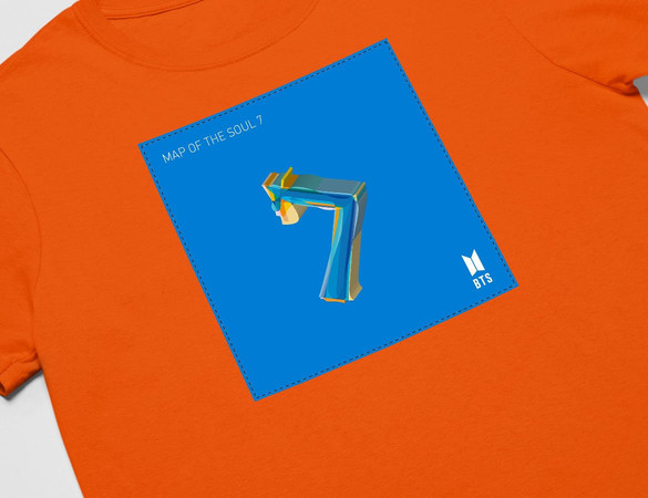 Koszulka z naszywką BTS Map of the Soul 7
