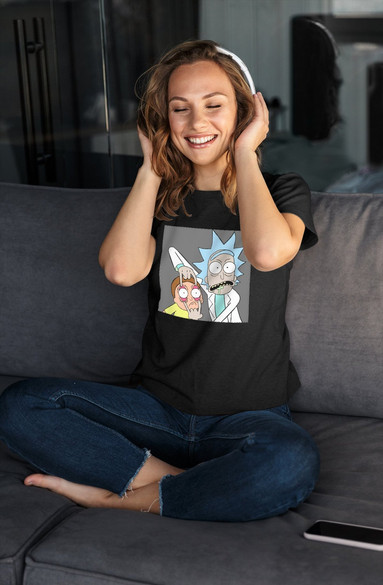 Bluzka damska z naszywką Rick and Morty 01