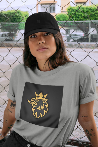 Koszulka z naszywką Scania logo gold