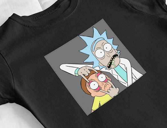 Bluzka damska z naszywką Rick and Morty 01