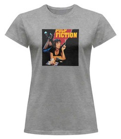 Bluzka damska z naszywką Pulp Fiction Poster
