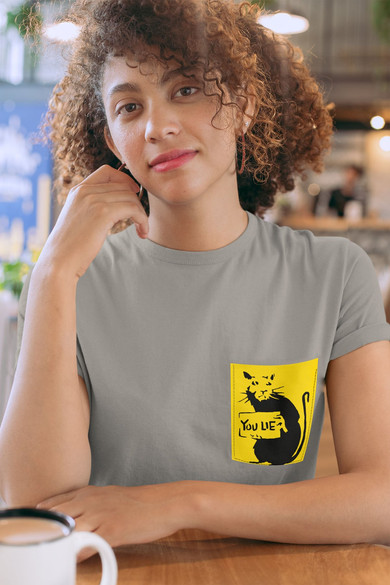 Koszulka z kieszonką BANKSY RAT