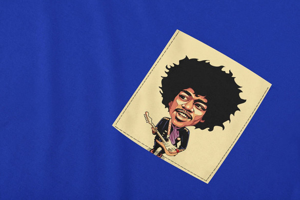 Koszulka z kieszonką JIMI HENDRIX