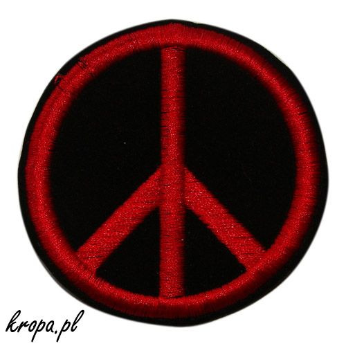 Naszywka PACYFKA (czerwona, okrągła)