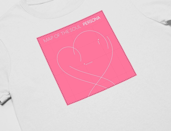 Koszulka z naszywką BTS Map of the Soul