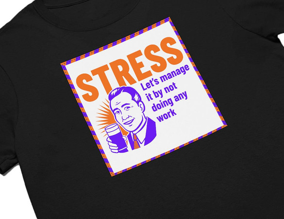 Koszulka z naszywką STRESS